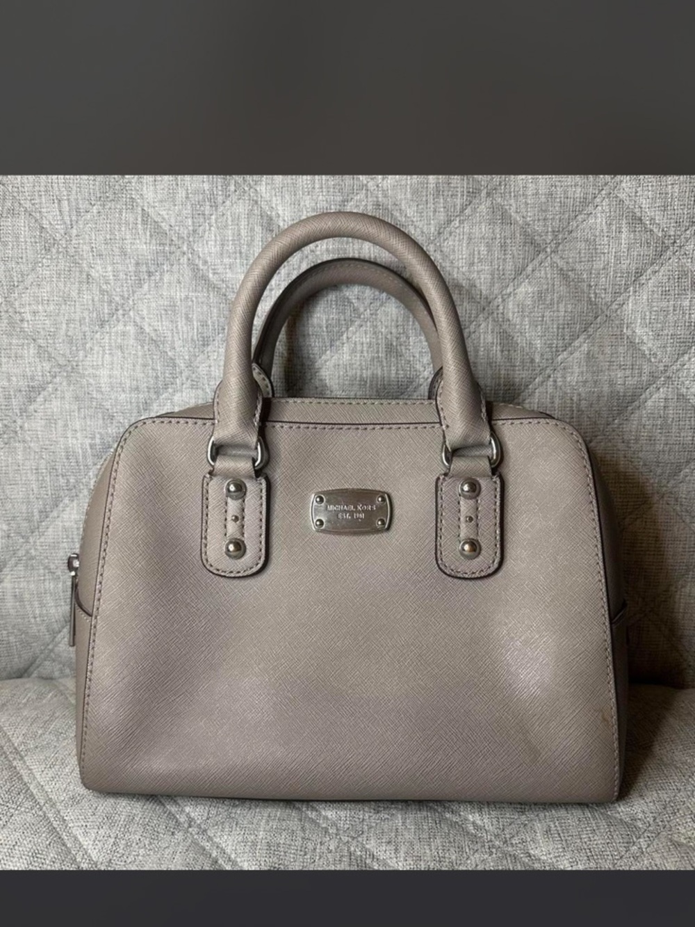 michael kors saffiano leather satchel
